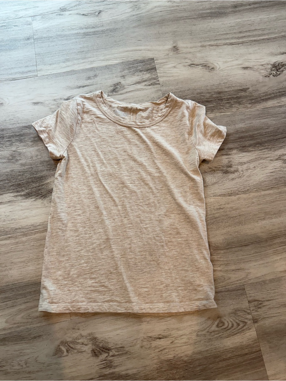 Simple J Crew Crewneck Tee in Light Heather